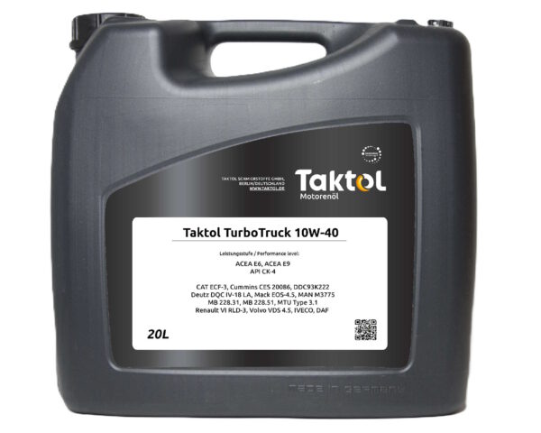 Turbotruck 20L Taktol TurboTruck 10W-40 - Image 1